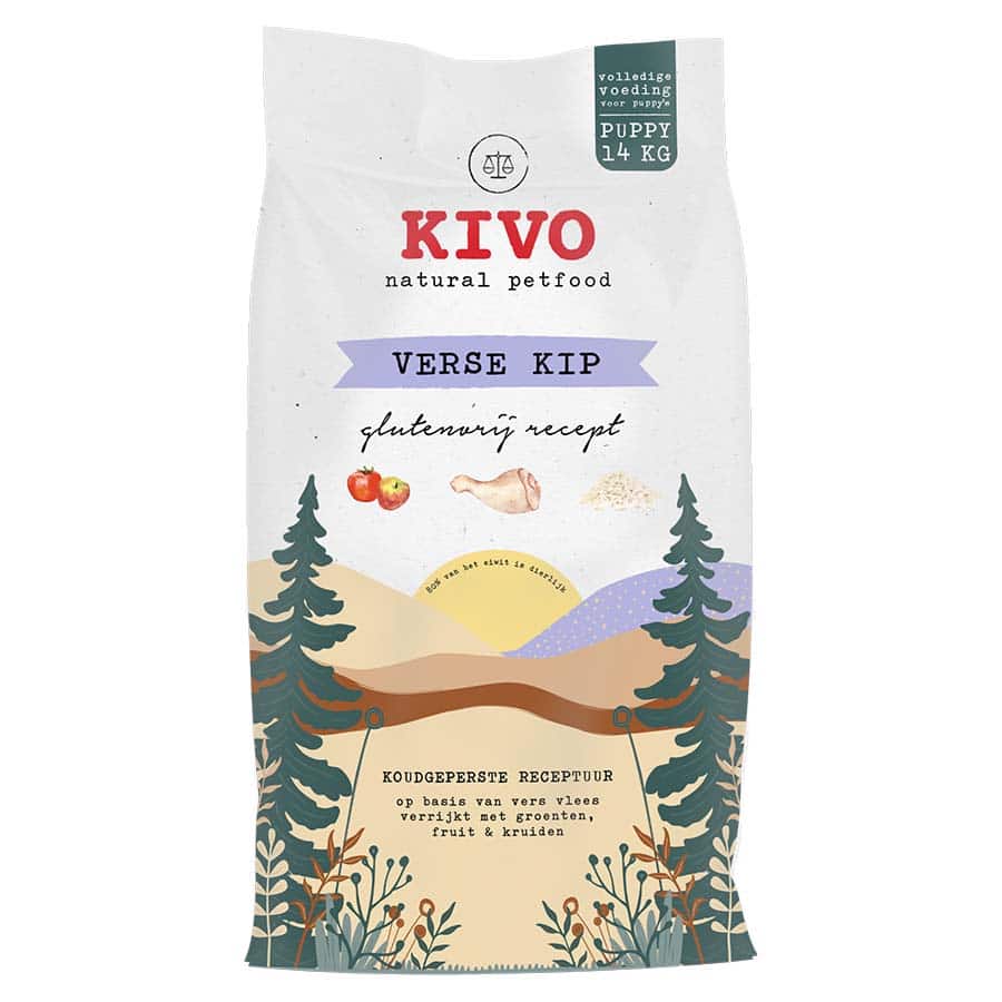 Kivo Verse kip puppy 14 kilo brokken - Floris Vlees