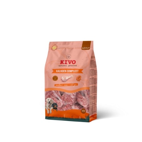 Kivo Kalkoen porties 25 gram nuggets